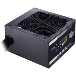 Cooler Master MWE 550 Bronzo 230 V V2 - Alimentatore di rete britannico, 80 Plus Bronzo, Ventilatore HDB sensibile alla temperatura, circuito CC-CC + LLC con binario singolo + 12 V, garanzia 5 anni