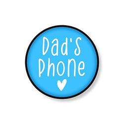 Funny Novelty Phone Grip | Phone Holder Phone Accessories | Dad's Phone | Funny Quote Birthday Joke Mobile Accessory | PS74