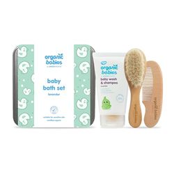Green People Organic Babies Baby Bath Set - Natural & Organic, Ultra-Gentle - Paraben Free, Cruelty Free