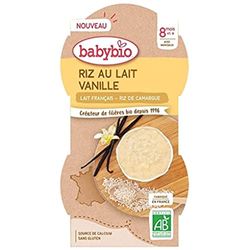 Babybio - Dessert lacté - Riz au lait Vanille - 8+ mois