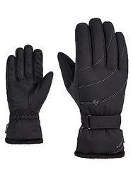 Ziener KAHLI Guanti da sci da donna, per sport invernali, Primaloft, fodera in peluche, nero, 7,5