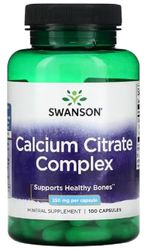 Swanson - Calcium Citrate Complex, 250mg | Bone and Dental Health - 100 Capsules