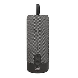 JAZ SBS Speaker wireless 10W con laccetto, cassa audio True Wireless Stereo in tessuto, altoparlante con vivavoce, porte per chiavetta USB, Micro SD e AUX, cavo di ricarica incluso, Nero