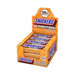 Snickers Hi Protein Peanut Butter Flavour Bar (12 x 57g) High Protein Snack with Caramel, Peanuts and Mild Chocolate - Contain 20g Protein