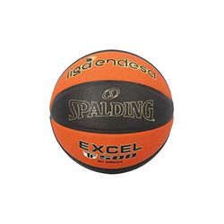 Spalding TF 500 officiële ACB basketbal, maat 7, gecertificeerde bal, ZK-composietmateriaal, binnen en buiten, antislip handvat, officiële maat en gewicht