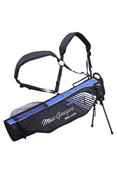 MACGREGOR Golf MACTEC 4.0 Sac de Golf à Rabat avec Support Noir/Bleu Roi 16,5 cm