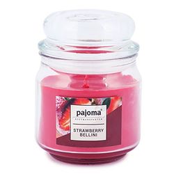 Pajoma geurkaars 'Strawberry Bellini' Sweet Edition in bonbonglas, 248 g, premium kaars om af te sluiten, voor ongeveer 55 uur