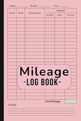 Vehicle mileage log book. Mileage journal for business and taxes.: Odometer tracker to improve your business and tax control. Vehicle owner gift.