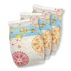 Heless 335 - Fraldas para bonecas, 3 peças, impressas na cintura com motivos coloridos de brinquedos, tamanho 35 - 50 cm