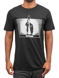Mister Tee Herr Eminem Triangle Tee T-shirt för män i svart, storlek XS till 5XL, svart, L