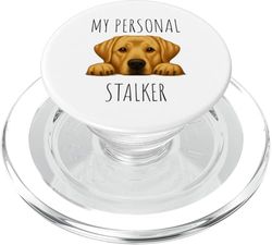 Funny Yellow Labrador Dog Owner PopSockets PopGrip para MagSafe