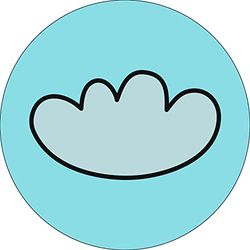 Bonateks, Round Digital Printed Mouse Pad, Non-Slip Base, for Office and Home, Diameter:22cm