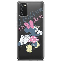 ERT GROUP mobiltelefonfodral för Samsung A02S originalt och officiellt licensierat Disney mönster Minnie 005 optimalt anpassad till formen på mobiltelefonen, gedeeltelijk transparant