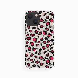 WONDEE Custodia ecologica autopulente compatibile con iPhone 13 - Antibatterico, sostenibile, Biodegradabile - Bio Case Antimicrobica Cover iPhone 13 Cheetah