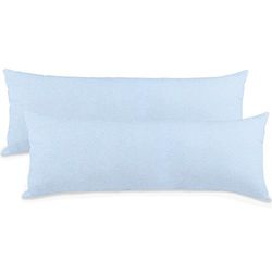aqua-textil Classic Line - Juego de 2 Fundas de Almohada (40 x 200 cm, algodón, 40 x 200 cm), Color Azul
