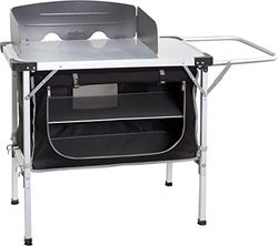 BRUNNER 0426079N.C03 Chuck Box NG, Meuble de Cuisine de Camping, Jardin et extérieur, avec Plan de Travail MDF, paravent Inclus et Dimensions 90 x 50 x 82 cm