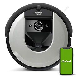 iRobot Roomba i7156 Robot Vacuum - Capable of Learning, Creates room layout plans and Adapts, ideal for Your Pets - Rubber Brushes and Extra Strong Suction - Wi-Fi Capable and App Controls