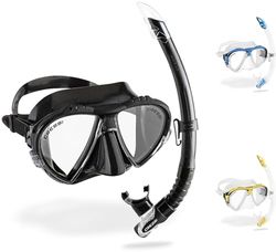 Cressi Matrix and Gamma Combo Set de Buceo, Unisex, Negro