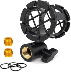 Eggsnow Camera Universal Microphone Shockmount Holder Clip for AKG D230, Senheisser ME66, Rode NTG-2,NTG-1,Audio-Technica AT-875R etc