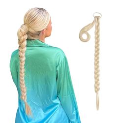 Lullabellz Grande treccia per capelli, lunghezza 66 cm, biondo chiaro