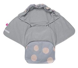 Couverture softshell bébé pour nacelle, siège auto, Maxi-Cosi, Römer et autres marques, idéal pour poussette, remorque de vélo, poussette - Kleckse apricot