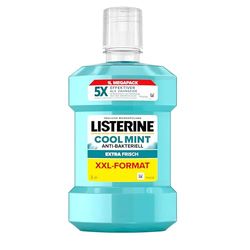 LISTERINE Cool Mint płyn do płukania jamy ustnej (1000 ml), antybakteryjny płyn do płukania jamy ustnej z olejkami eterycznymi i intensywnym smakiem mięty, do pielęgnacji zębów, redukuje ilość płytki