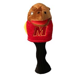 Team Golf NCAA Maryland Terrapins maskot golfklubb huvudbonad, passar de flesta överdimensionerade förare, extra lång strumpa för axelskydd, officiellt licensierad produkt