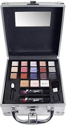 Markwins The Color Workshop - Valigetta Trucchi Travel in Colour Makeup Case - Valigetta Piccola con Specchio e Kit Trucchi Professionali Completo - Set Trucchi per un Makeup Giorno e Sera