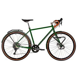 Cooper CR-7E (e-cykel med 7-växlad mikroshift-växel, Brooks-sadel, Zehus Bike Gen2 bakmotor, rekuperation, ramhöjd 52 cm) färg: Grön