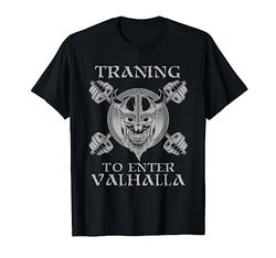 Allenamento Per Entrare Valhalla Pesi Palestra Fitness Maglietta