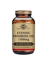 Solgar Evening Primrose Oil 1300 Mg Softgels, Pack of 30 - With Omega-6 and GLA - Easy to Swallow - Gluten Free