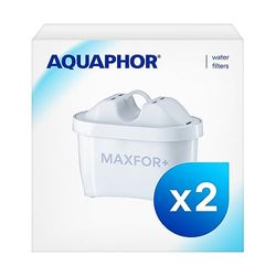 AQUAPHOR MAXFOR+ Pack 2 Cartuccia Filtro Acqua, plastica Aquaen, Bianco, 2 unità