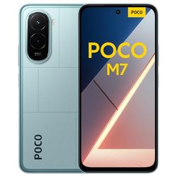 Xiaomi POCO M7, Smartphone 6+128GB, 6.9" FHD+ 144Hz Display, Snapdragon 685, 50MP AI Dual Camera, 7000mAh, Blue, Charger Not Included