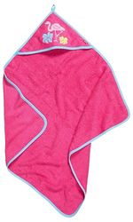 Playshoes Uniseks dzieci Frottee-KapuzentuchSzlafrok, 18 - Różowy flaming, 75x75cm