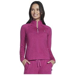 Skechers Skech-Knits Ultra Go 1/4 Zip T-Shirt, Molto Bacca, S Donna