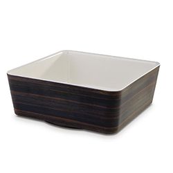 APS plat creux carré 24 x 24 cm, H: 9 cm mélamine, cream