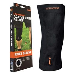 INCREDIWEAR Knie mouw, Zwart, M