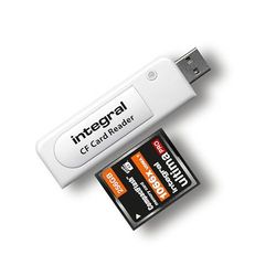 Integrerad kompakt Flash USB 2.0 minneskortläsaradapter – Plug & Play och kompatibel med Windows & Mac