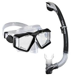 US Divers COMBO SIDEVIEW II Negro/Plata, Adulot