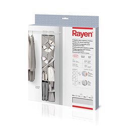 Rayen | Ophanger voor schoenen en tassen | multifunctionele haken | voor kasten | 6 elastische zakken | 142,5 x 30 x 30 cm