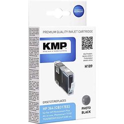 KMP H109 Foto negro cartucho de tinta - Cartucho de tinta para impresoras (Foto negro, HP DeskJet D 5445, D 5460, Photosmart 7510, 7520 e, B 8550, C 5324, C 5370, C 5380, C 6300, C..., Inyección de tinta, Negro, HP 364 (CB317EE), 1 pieza(s))