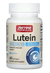 Jarrow Formulas Luteína, 20mg - 60 cápsulas blandas, Suplemento para la Salud Visual y Antioxidante