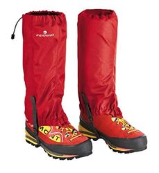 Ferrino Gaiters cervino cabo (Pair)) caneleiras, unissexo para adultos, vermelho, tamanho único