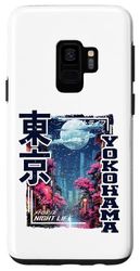 Carcasa para Galaxy S9 Yokohama City Retro Japón Estética Calles de Yokohama