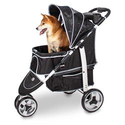 Innopet, Regen- en windbescherming, Monaco-kinderwagen, mesh-voorvenster zonder ritssluiting