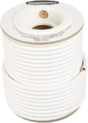 Amazon Basics Speaker Wire - 12-Gauge, 99.9% Oxygen-Free Copper, 30,5 m, Blanc