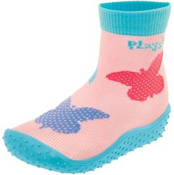 Playshoes Calzini Aqua Unisex - Bambini e ragazzi, Rosa (Farfalle), 22/23 EU