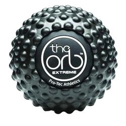Pro-Tec Athletics De bal met hoge dichtheid Deep Tissue Massage Ball - incl. Gebruikershandleiding, The Orb Extreme Deep Tissue Massage Ball, Zwart, 4.5"