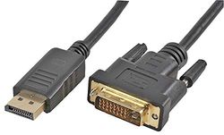 Pro Signal PSG91578 DisplayPort Male to DVI-D Male Lead, 2 m, Black