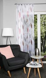 HOMEbasics - Printed voile curtain Paolo - ideal for stylish living rooms - easy to assemble